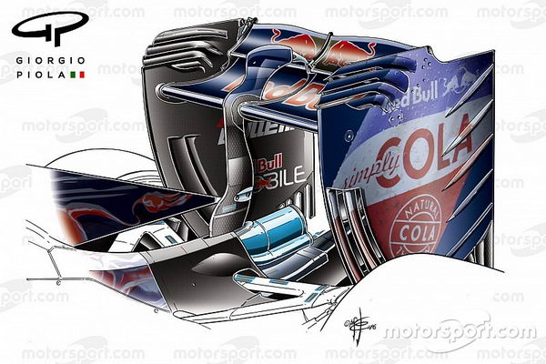 Toro Rosso STR11 rear wing, detailed view, Chinese Grand-Prix