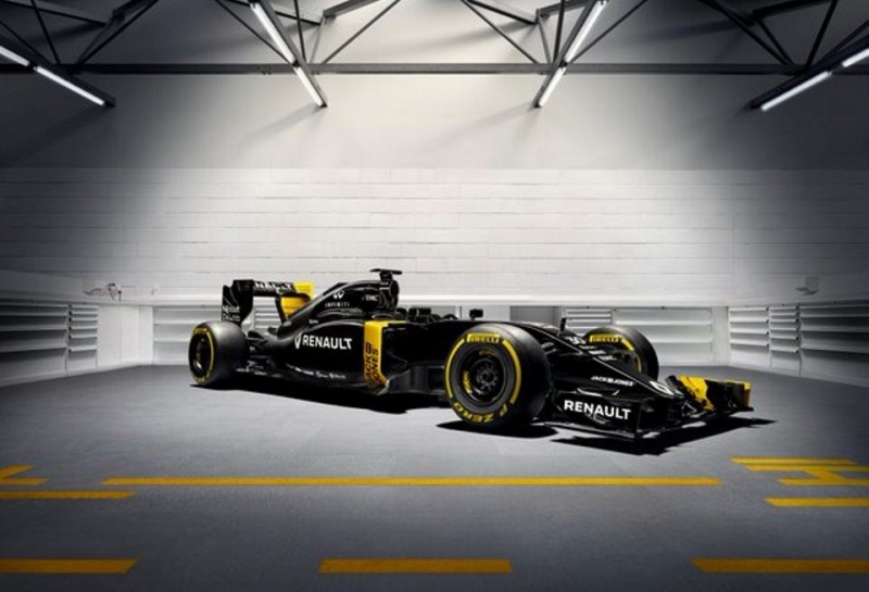 Черная, желтая, синяя? Чёрная! Renault показали ливрею своего нового автомобиля с индексом RS16