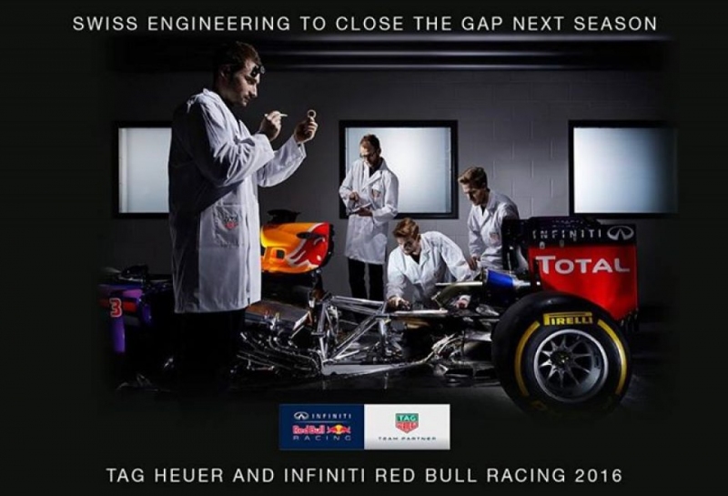 Red Bull Racing намекнула на использование двигателя под брэндом TAG Heuer