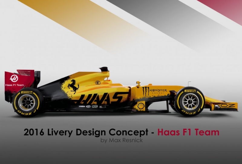 Машина Haas будет окрашена в жёлтый цвет