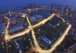 Как организовано освещение сингапурской трассы