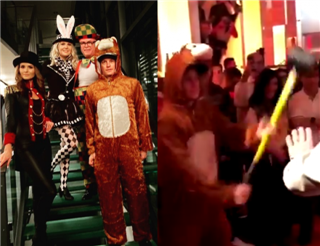 Райкконен з'явився на різдвяній вечірці у костюмі ведмедя (+ФОТО)