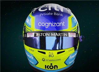 Алонсо показав свій перший шолом в Aston Martin