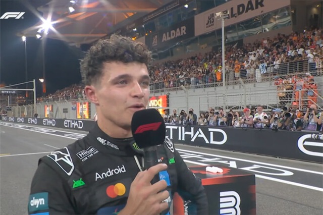 «Це не сльози». Перші слова Ландо Норріса після завоювання титулу Ф-1