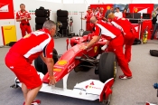 MCR. Паддок Scuderia Ferrari.